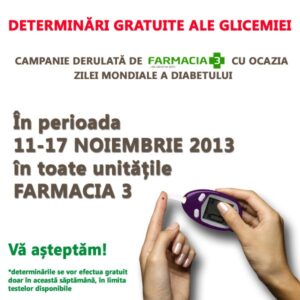 Determinari gratuite ale glicemiei